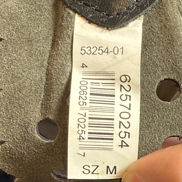 Leather Cutout Wide Belt Black Scalloped Wavy Circular Buckle Sz 34 L - Picture 8 of 8